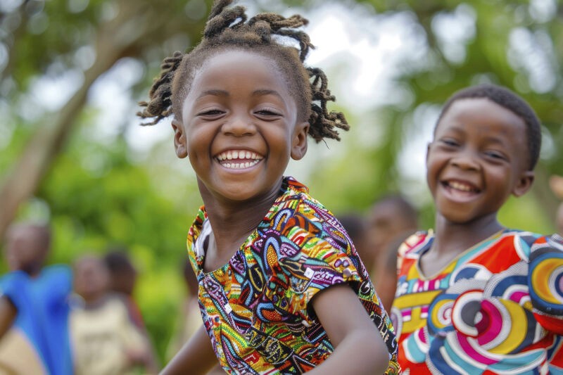 Portrait d’enfants joyeux