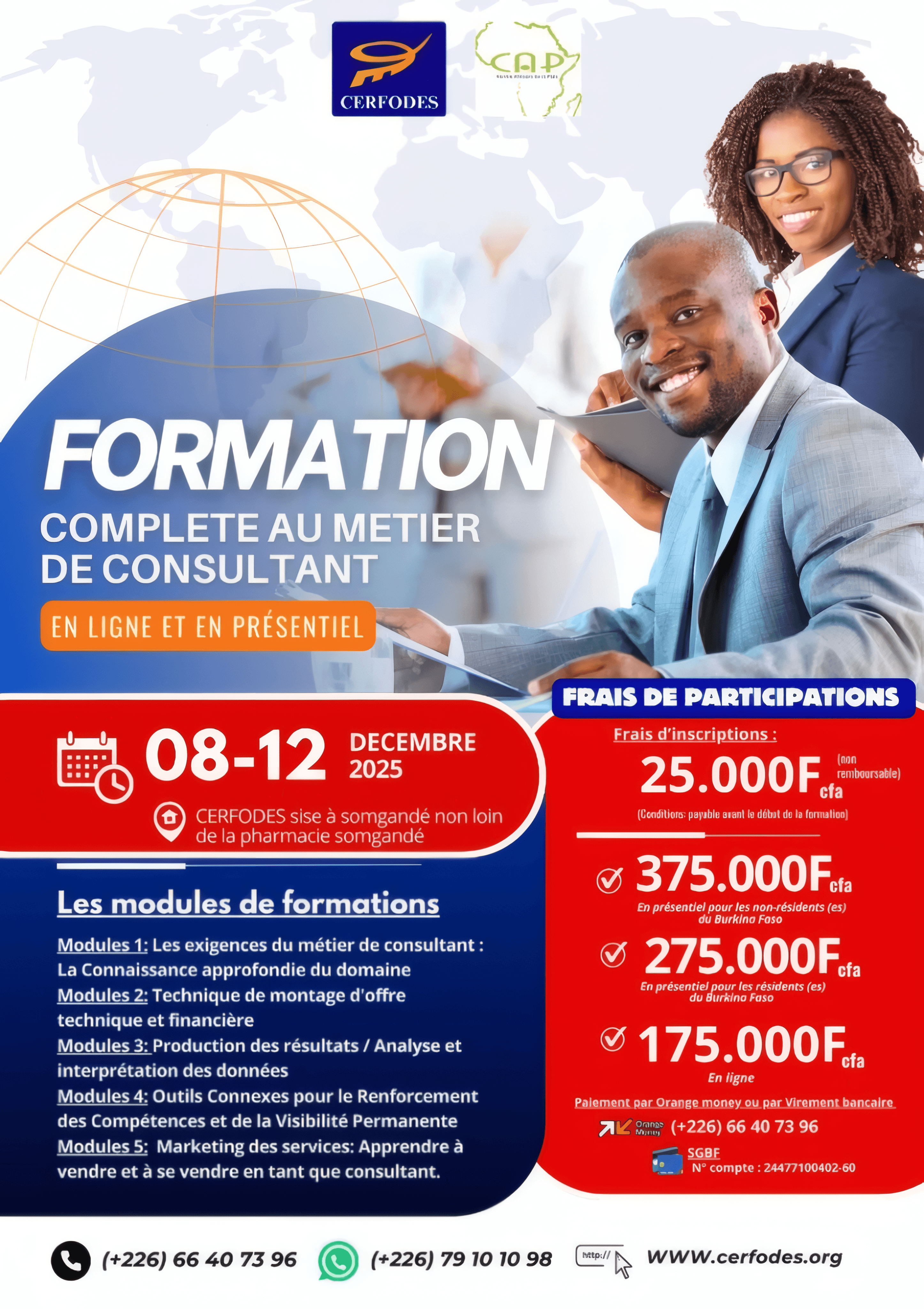 Programme de formation des consultants de CERFODES