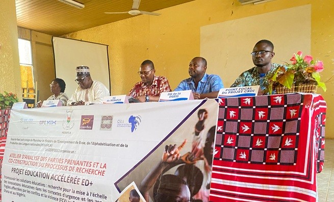 Atelier des parties prenantes du projet de recherche Éducation accélérée ED+