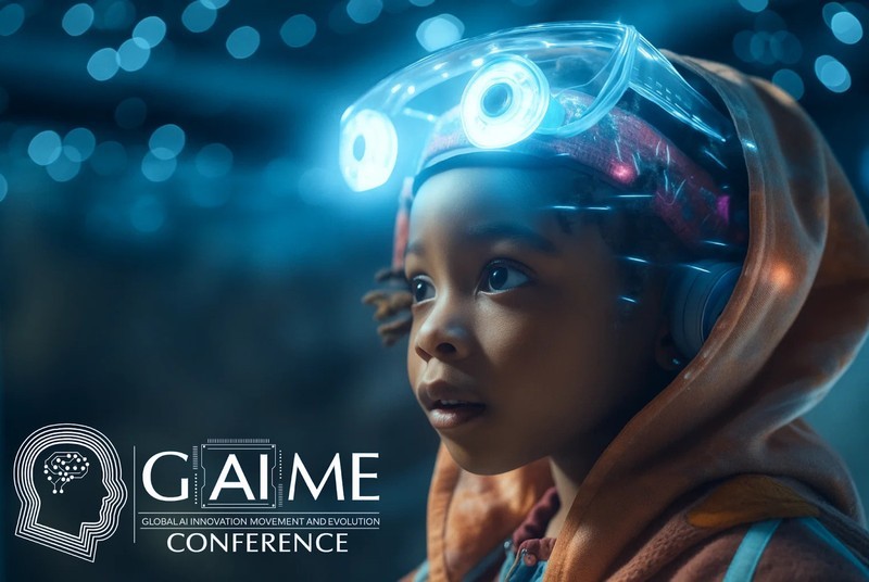 Visuel officiel de la conférence GAIME sur le thème de l’IA